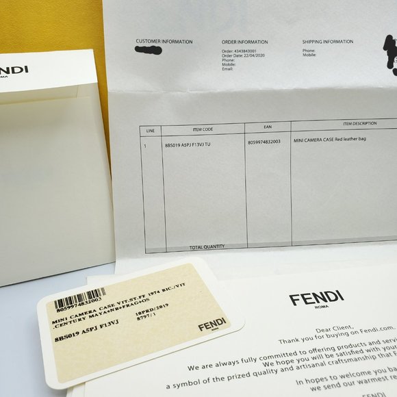 Fendi Mini Camera Case Leather Bag (RED ZIPPER Edition) - Picture 12 of 12